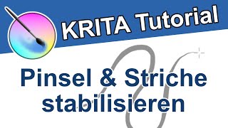 Krita Pinsel amp Striche stabilisieren  Bessere Linien zeichnen [upl. by Judsen]