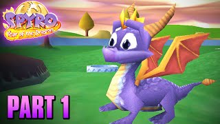 Spyro Year of the Dragon  Part 1 Intro amp Sunrise Spring Home [upl. by Anidan]