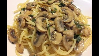 ✔️ Spaghettis aux champignons vegan [upl. by Arinaid]