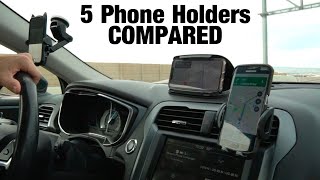 5 Car Phone Holders Compared [upl. by Hime]