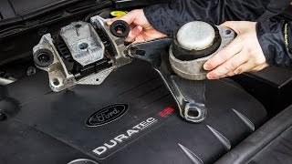 How to Replace Ford engine mounts Duratec Mondeo [upl. by Ahsytal]