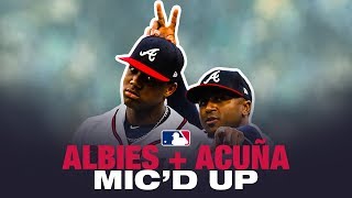 Hilarious Ronald Acuña Jr and Ozzie Albies micd up at Spring Training game [upl. by Read]