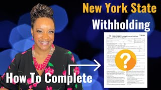 How To Fill Out NEW YORK State Tax Form [upl. by Itch]