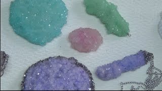 How To Grow Crystal DIY Pendant Ring and Home Decor  Beanana711 [upl. by Ardnalak]