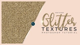 GLITTER PHOTOSHOP TUTORIAL Basic Glitter Texture [upl. by Utica632]