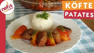 Fırında Köfte Patates  Köfte Tarifi  Nefis Yemek Tarifleri [upl. by Serafine762]