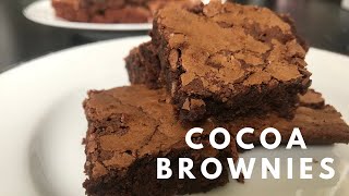 Best Fudgy Cocoa Brownies  Simple Dessert Recipe [upl. by Enotna570]