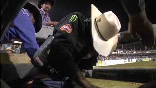 TOP BULL Bushwacker bucks off JB Mauney in 256 seconds PBR [upl. by Adele]