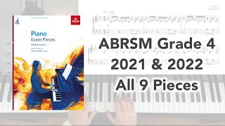 ABRSM Grade 4 Piano 2021 amp 2022 All 9 Pieces [upl. by Kasevich]