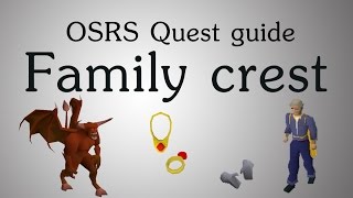 OSRS Family crest quest guide [upl. by Loris874]