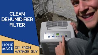 How to clean filter on GE dehumidifier [upl. by Lowenstein427]