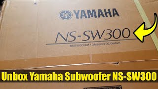 Unboxing Yamaha Subwoofer NSSW300 [upl. by Whitcomb954]