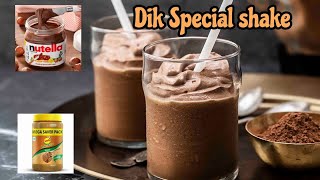 Peanut butter nutella shake recipe shorts [upl. by Nwahsav]