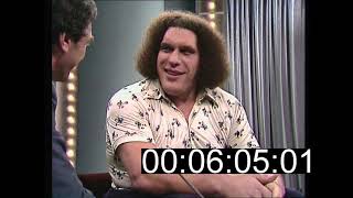 Rare Andre the Giant 70s tv interview [upl. by Nauquf]