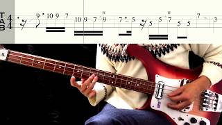 Bass TAB  Something  The Beatles [upl. by Beilul]