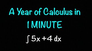 A Years Worth of Calculus in 1 Minute [upl. by Yticilef302]