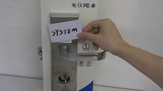 How to initialize hotel door lock and authorize the lock step by step [upl. by Wernick140]