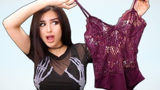 BOYFRIEND BUYS OUTFITS FOR GIRLFRIEND TRY ON HAUL [upl. by Tivad]