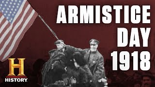 World War I Armistice Day Celebrations  History [upl. by Eimma309]