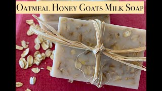 Melt amp Pour Soap Making  Oatmeal Honey  SUPER EASY [upl. by Stretch62]