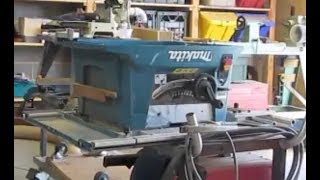 Makita MLT100 Table Saw Blade Tilt Modification  Made by JampD [upl. by Ednyl]