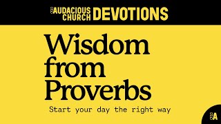 Audacious Devotions  Monday 12th August 2024 [upl. by Llenod887]