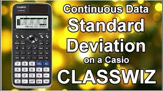 Casio Classwiz  Mean amp Standard Deviation Grouped Continuous Data using Calculator FX991EX FX991EX [upl. by Penelope]