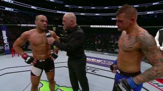 UFC 211 Dustin Poirier and Eddie Alvarez Octagon Interviews [upl. by Eneirda334]