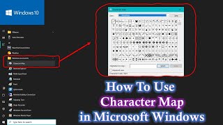 Font Magic How To Use Character Map in Microsoft Windows [upl. by Neemsaj373]