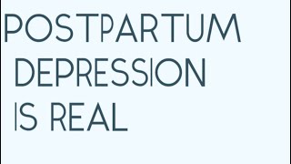 Postpartum depression is real [upl. by Minna]