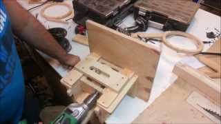 Homemade oscillating spindle sander  drill powered [upl. by Leizo]