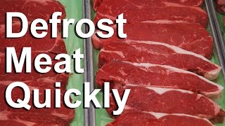 Defrost Meat Quickly  GardenFork [upl. by Nennarb]