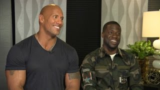 Kevin Hart amp Dwayne Johnson Interview Each Other  E Red Carpet amp Award Shows [upl. by Llewop]