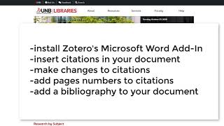 Install and Use Zoteros Microsoft Word AddIn [upl. by Adnolat]