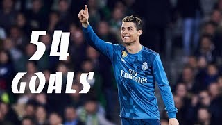 Cristiano Ronaldo All 54 Goals ● 201718 ● HD 1080p ● ENGLISH COMMENTARY [upl. by Mungam]