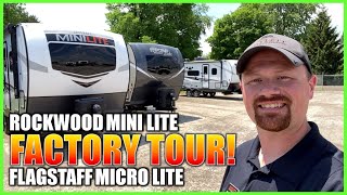 RockwoodFlagstaff RV Factory Tour Part 2 Mini Lite amp Micro Lite [upl. by Naaman]