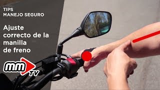 Correcto ajuste de la maneta de freno  Tips de manejo seguro [upl. by Nas]