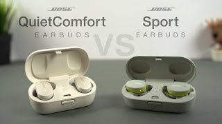 Bose QuietComfort vs Sport Earbuds InDepth Review  The Real ANC King [upl. by Gretel]