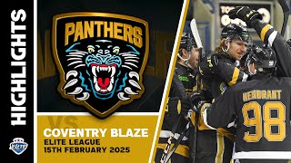 Nottingham Panthers v Coventry Blaze  150225  Elite League [upl. by Amory]