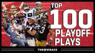 Top 100 Plays in Playoff History  NFL Throwback [upl. by Urquhart692]