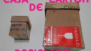 Cómo hacer una caja de cartón reciclado [upl. by Molli]