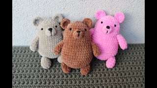 mały miś na szydełku crochet teddy bear [upl. by Tyre]