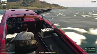 NPC crashes into Longfin in Cayo Perico GTA Online [upl. by Mavilia]