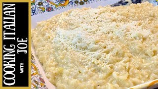 Worlds Best Parmesan Risotto  Cooking Italian with Joe [upl. by Ellenet]