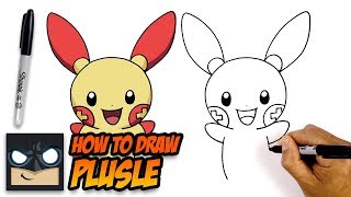 How to Draw Pokemon  Plusle  StepbyStep for Beginners [upl. by Eul539]