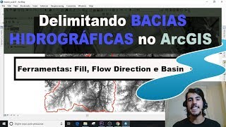 3 passos para delimitar uma BACIA HIDROGRÁFICA no ArcGIS [upl. by Atineb410]