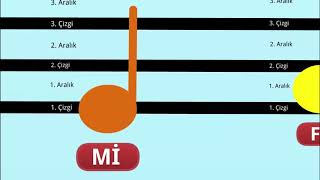 Notaların dizek üzerindeki yerleri [upl. by Verbenia]
