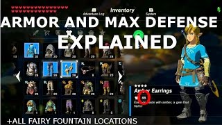 Breath of the Wild FULL Armor EnhancementDefense Guide All Fountain Locations [upl. by Friederike11]