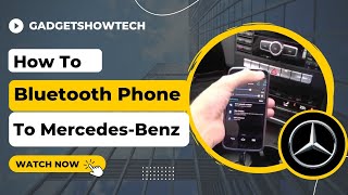 MercedesBenz How to Bluetooth Connect Smartphone Via Pairing setup C E GLK amp Sclass [upl. by Yllas]