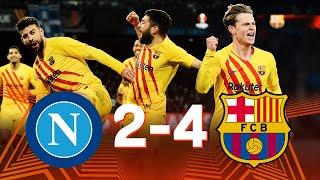 Napoli vs Barcelona 24 Europa League 2022 2nd Leg  MATCH REVIEW [upl. by Enaej625]